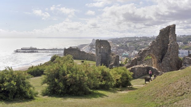 The ruins of Hastings Castle.