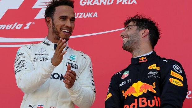 Measured move: Daniel Ricciardo has publicly expressed a desire to be directly compared to Lewis Hamilton.