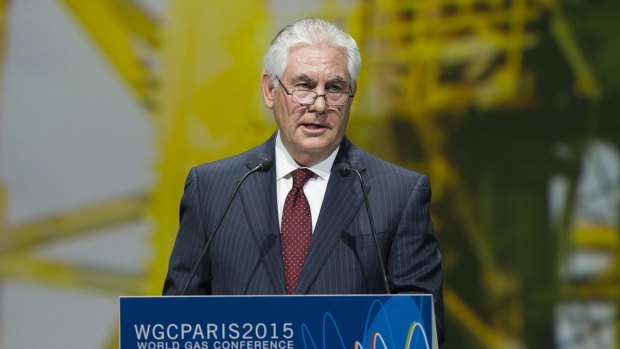 Rex Tillerson, chief executive officer of Exxon Mobil Corp.