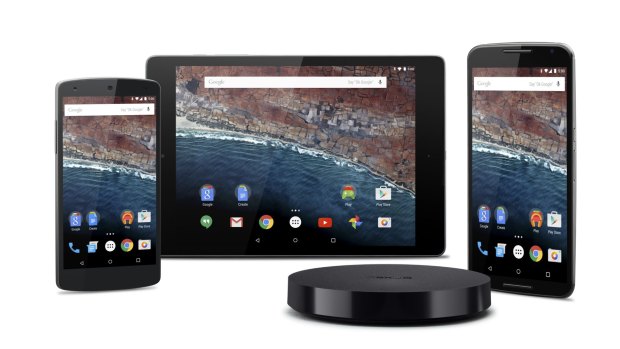 The 'Android M' preview running on a variety of devices. 