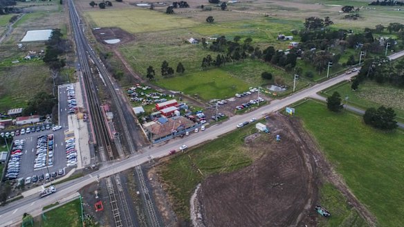 The town of Donnybrook sits along the corridor for a future high speed rail line between Melbourne and Sydney. 