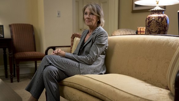 Betsy DeVos, secretary of education pick for Donald Trump.