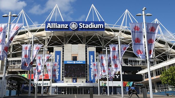 The exterior of Allianz Stadium. 