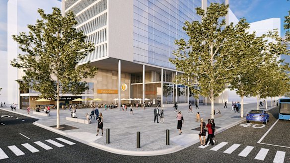 The proposed Victoria Cross station.


Sydney Metro - Victoria Cross Station.jpg