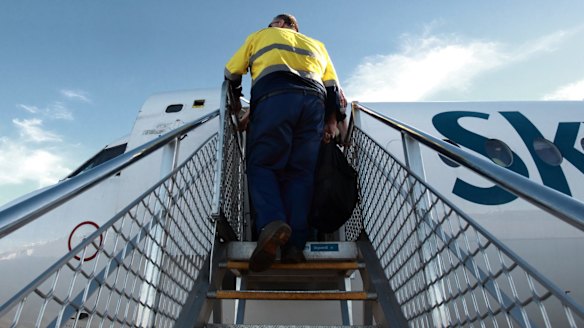 A FIFO worker has made a compensation after suffering a neck injury on a plane.