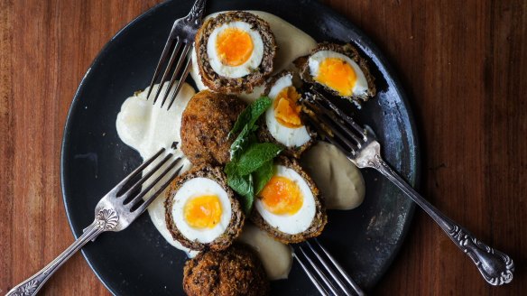 Curried scotch eggs.