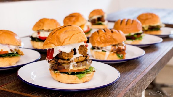 Sydney's Soul Burger serves up vegan burgers with plant-based mayo. 