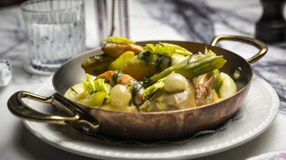 Chicken fricassee.