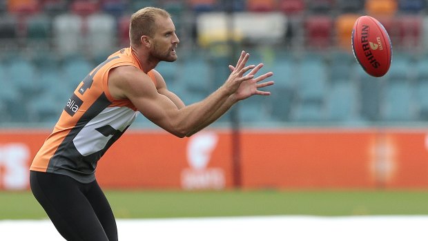 Giants player Joel Patfull will play his 200th AFL game on Sunday at Manuka Oval.