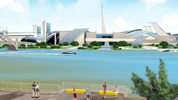 The LNP's proposed Queensland Academy of Sciences at South Brisbane. 