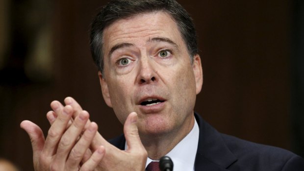 FBI Director James Comey testifies during a Senate Judiciary Committee hearing on "Going Dark: Encryption, Technology, and the Balance Between Public Safety and Privacy".