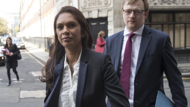Investment manager Gina Miller arrives at the Royal Courts of Justice.