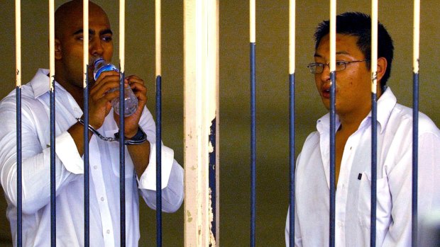 Awaiting execution: Myuran Sukumaran, left, and Andew Chan.