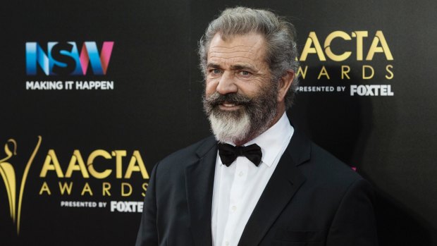 Mel Gibson at the AACTA Awards in Sydney last December.