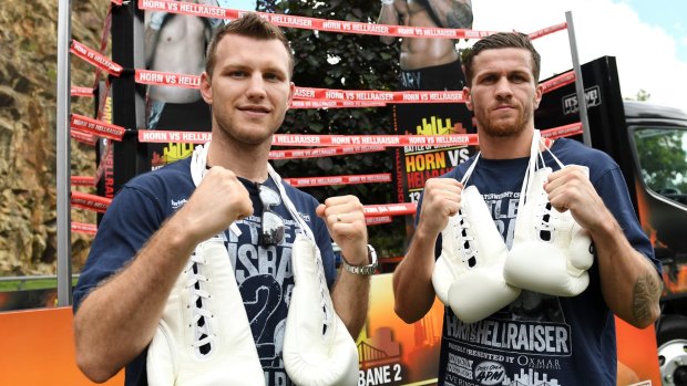 Ready: Gary Corcoran (right) is ready for anything from Jeff Horn.