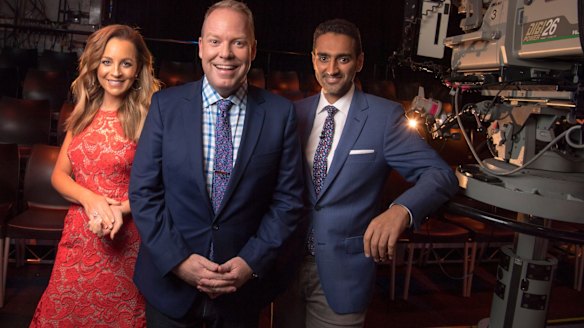 Carrie Bickmore, Peter Helliar and Waleed Aly host <i>The Project</i> on weeknights.