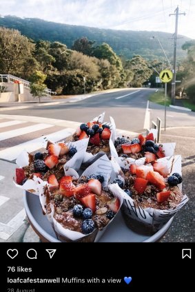 Loaf cafe at Stanwell Park offers food with a view.