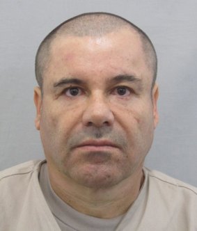 Undated handout photograph of drug lord Joaquin "El Chapo" Guzman distributed by Mexico's Attorney General's Office on Monday.