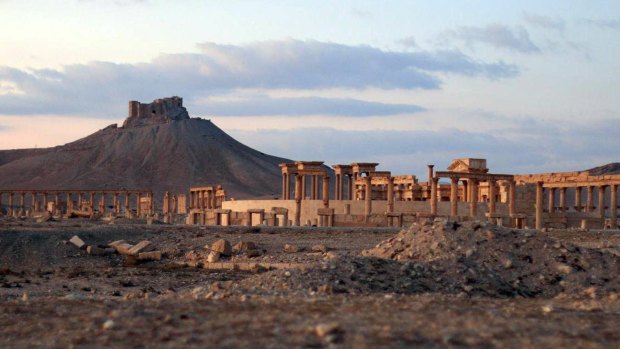 This image, purportedly showing a general view of the ancient ruins of the city of Palmyra, was posted online by the IS-controlled Aamaq News Agency in late December 2016.