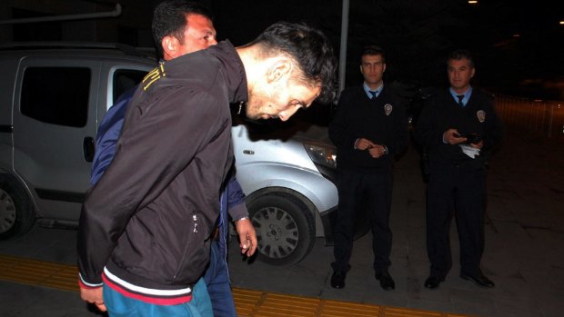 Arrested: Turkish police closed in on Ahmet Dahmani, 26, at a five-star hotel in Antalya.