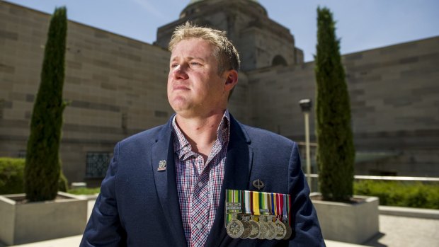 Troubled by his experiences: Rob Pickersgill, a veteran who suffers from PTSD.