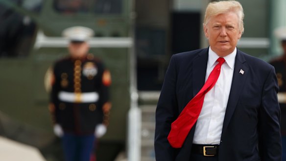 President Donald Trump en route to Miami on Friday to deliver a speech on Cuba policy.