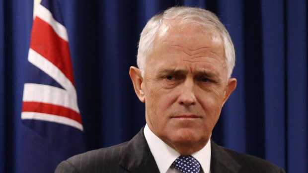 Prime Minister Malcolm Turnbull faces questions on his superannuation changes at a press conference on Wednesday.