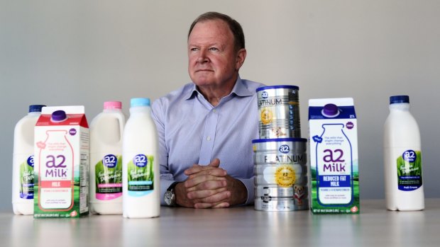 A2 Milk chief executive Geoff Babidge. The company is yet to deliver a full-year profit.