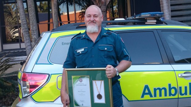 Ravenshoe Darrell Thompson was the first paramedic on the scene of the Ravenshoe Cafe blast.
