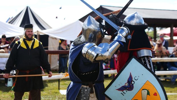 Queensland, Australian and international representatives arrived in Brisbane for the swordfighting tournament at the historical festival.