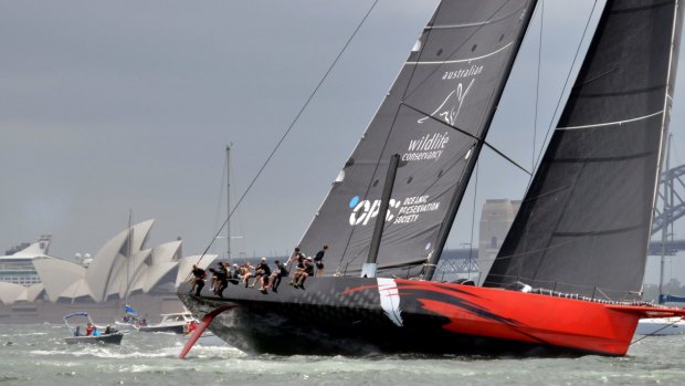Choppy conditions: Boats in the Sydney to Hobart are expected to face strong winds on Boxing Day.