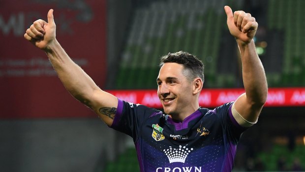 Billy Slater will play his 299th NRL game on Sunday.