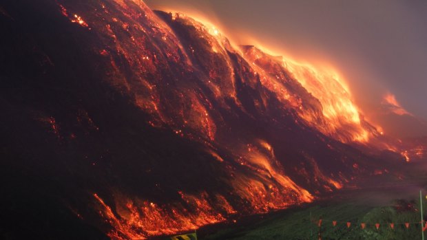 The fire at the Hazelwood plant in 2014.  