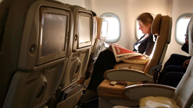 The space between seats in planes has been steadily shrinking over recent years.