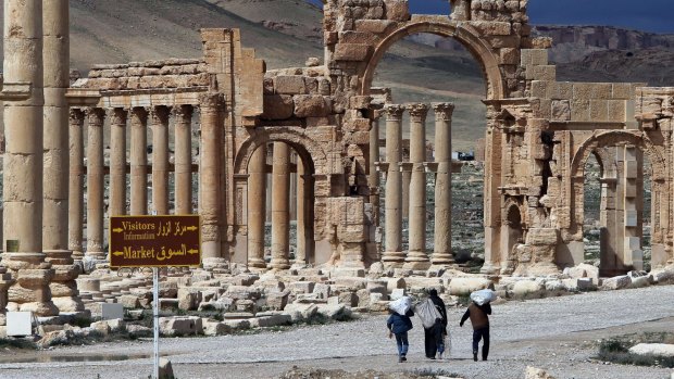 The ancient oasis city of Palmyra.