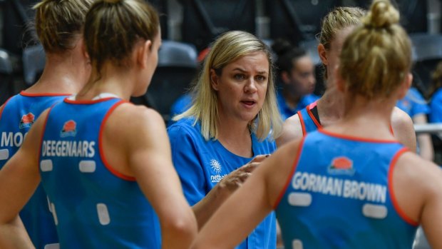 In the hot seat: New Swifts coach Briony Akle is targeting a return to the Super Netball finals.