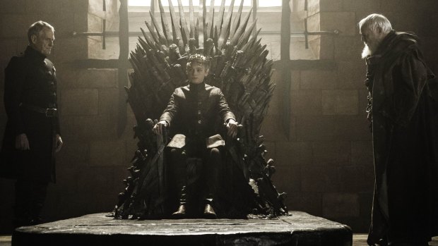 Replaced as ruler: King Tommen jumps to his death in the season finale of Game of Thrones. 