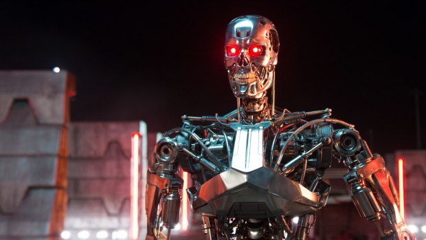 The new generation of cyborg appears to have an eating disorder in Terminator Genisys.