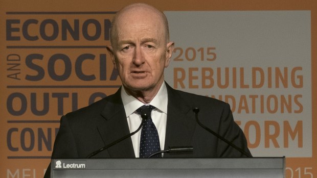 RBA governor Glenn Stevens has been pushing governments to do more to stimulate growth. 