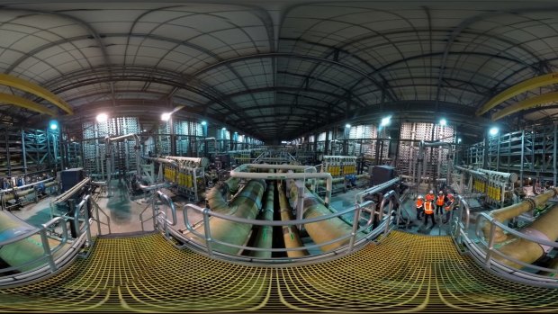 Inside the Wonthaggi desalination plant.