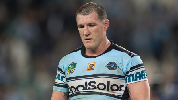 Down and out: Paul Gallen.