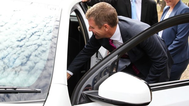 Law and order: Premier Mike Baird.