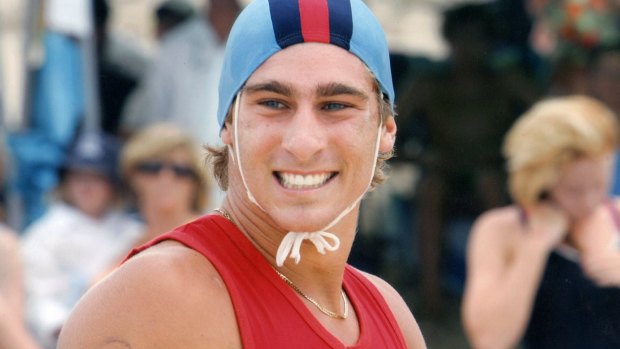Sports champion: Marc Leabeater after winning the open state beach sprint at the NSW Championships in 2006.