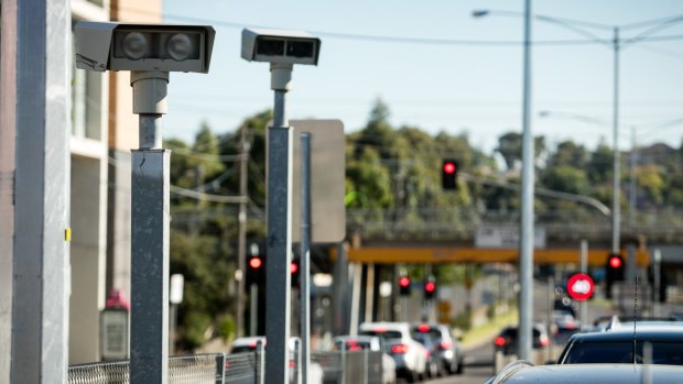 The road safety cameras at the intersection of Batesford Road and Warrigal Road in Chadstone