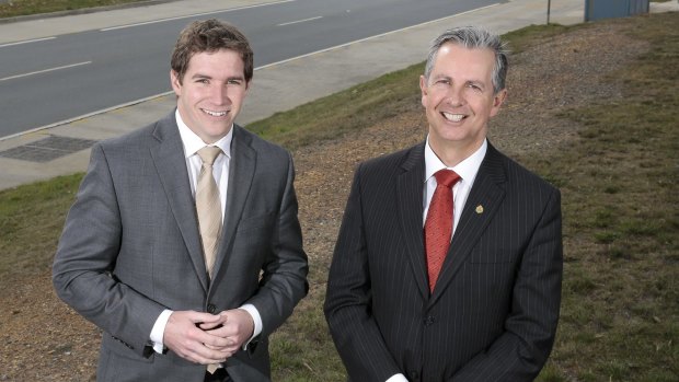 Liberal transport spokesman Alistair Coe and Opposition Leader Jeremy Hanson have committed to funding duplication of Tuggeranong's Ashley Drive between Erindale Drive and Johnson Drive.