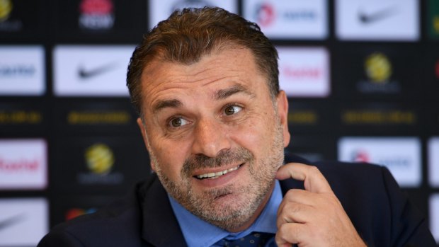 Riddle me this: Socceroos coach Ange Postecoglou has refused to give a straight answer on questions about his future.