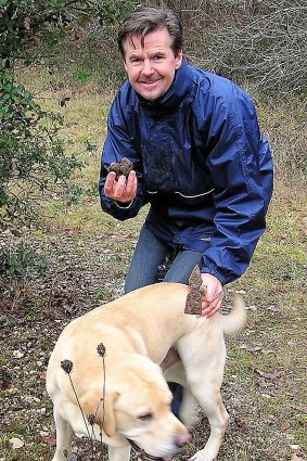 Noel Fitzpatrick with a four-legged truffle hunter in France.