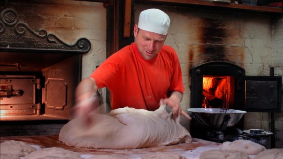 John Reid from RedBeard Bakery in Trentham, photographed in 2007.