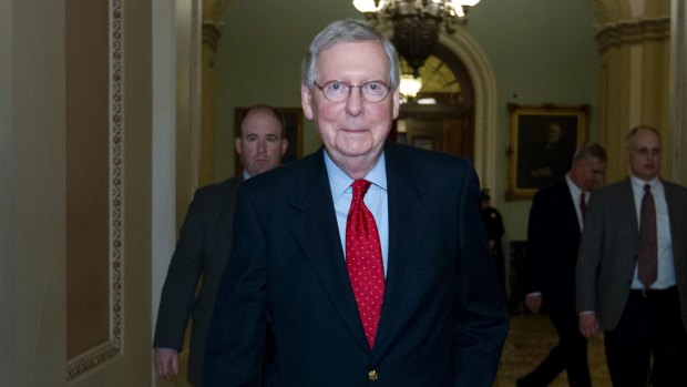 Senate Majority Leader Mitch McConnell, from Donald Trump's Republican Party, has rejected the President's call to change the Senate voting rules.