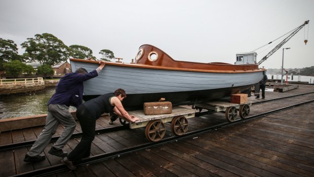 Volunteer David Glasson has restored a 1913 wooden naval vessel, which will go on show at the Classic & Wooden Boat Festival at the National Maritime Museum.